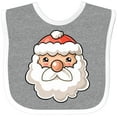 thumbnail image 3 of Inktastic Cute Santa Claus Face Boys or Girls Baby Bib, 3 of 4