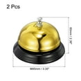 thumbnail image 2 of 85mm(3.35") Desk Bell Steel Electroplating Gold Tone 2 Pack, 2 of 5