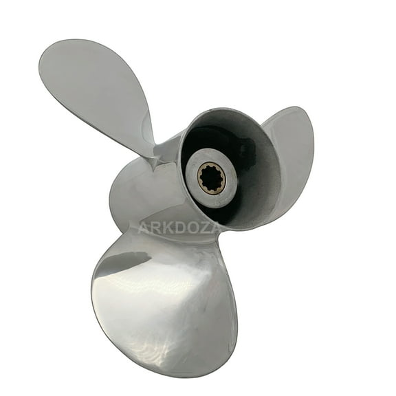 Boat Propeller 9.9x13 for Mercury Outboard 25-30HP Stainless Steel 10 Tooth OEM NO:48-19640A40 9 7/8x13