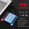 thumbnail image 2 of Lenovo-unidad de estado sólido SSD USB 3,1 de alta velocidad, disco duro externo portátil tipo C para ordenadores portátiles y portátiles, 64TB, 32TB, 16TB, 8TB, 4TB, 2 of 3