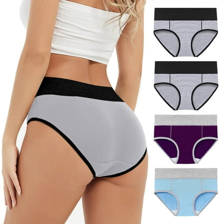 Clearance & Promo  High Waisted Panties  Comfortable Underwear  Women s Physiological  Seamless Design  Soft Fabric  Daily Wear  Breathable  for Work/Travel  Women s Tops Plus Size | Purple XXXXXL