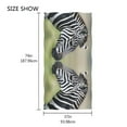 thumbnail image 4 of Ryvnso Zebras Oversized Beach Towel Microfiber Bath Blankets Swimming Fitness 37" x 74", 4 of 5