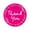 Fuchsia Pink & White, variant on Darling Souvenir 1.6 Inches Round Rose Hand Draw Floral Wreath Teal Blue Thank You Stickers-45 Pcs