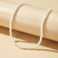 thumbnail image 6 of SmartBy WomenFaux Pearl White Alloy Round Short Choker Necklace for Party, 6 of 7