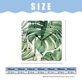 thumbnail image 2 of 10 Inch Wall Clock Battery Operated Square Clock for Office, Kitchen, Outdoor, Living Room,Exotic Leaf Rainforest Palm Tree Image, 2 of 4