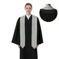 thumbnail image 4 of Haiem Cute Sloth Pattern Graduation Stole 2024 | Premium Satin Sash for Graduation Ceremony, 4 of 7