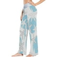 thumbnail image 2 of Women Pajama Pants Lounge Pants Long Stretch Comfy Sleepwear Hand Drawn Circles Starfish, 2 of 7