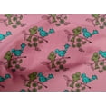 thumbnail image 4 of oneOone Cotton Poplin Fabric Leaves|Bird & Floral Block Printed Craft Fabric BTY 42 Inch Wide, 4 of 4