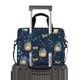 thumbnail image 2 of FORMRS 16" Laptop Bag Carrying Sleeve Case with Handle Travel Shoulder Briefcase, Blue Fireflies Pattern, 2 of 8