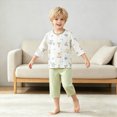 thumbnail image 7 of masbird Toddler Pajamas Cotton Kids Pajamas for Boys Girls Long Sleeve Pajama Set 2 Piece Snug Fit Pjs Set 6-12 Months 12-24 Months 2t 3t 4t 5t 6t 7t 8t 9t Children(Green,11-12 Y), 7 of 7