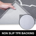 thumbnail image 4 of XICEN Tapis de Porte Intérieur, 20x32, Antidérapant Absorbant Résistant à la Saleté Tapis d'Entrée, Lavable à la Machine Profil Bas Tapis de Sol Intérieur Tapis de Porte pour Vestibule, Treillis Gris, 4 of 6