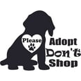 thumbnail image 1 of Please Adopt Dogs Adopt Dont Shop Customized Wall Decal - Custom Vinyl Wall Art - Personalized Name - Baby Girls Boys Kids Bedroom Wall Decal Room Decor Wall Stickers Decoration Size (20x40 inch), 1 of 1