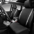 thumbnail image 6 of Car-Grand Bling diamond Rhinestone Leather car seat covers front pair shinning spark glitter crystal cute universal fit automotive glitter SUV truck sedan women girly Silver, 6 of 8