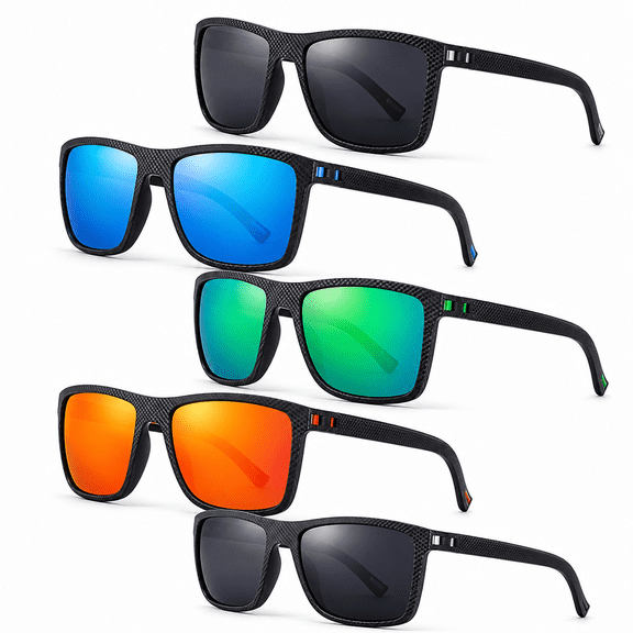 Polarized Sunglasses for Men and Women, UV400 Protection Fishing Glasses, Lightweight Classic Outdoor Eyewear for Driving, Boating, Hiking and Travel