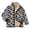 Black Cow, variant on Zebra Print Boys Girls Fleece Jacket, 6Y, Windproof Stand-Up Collar, Full Zip, Lightweight Autumn Winter Outerwear Coat, Faux Sherpa Lined Layering for Toddler Child