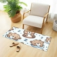 thumbnail image 2 of Bath Mat Soft Plush Non-Slip Absorbent Bathroom Rugs 39"x20" Sleeping Cute Bear, 2 of 8