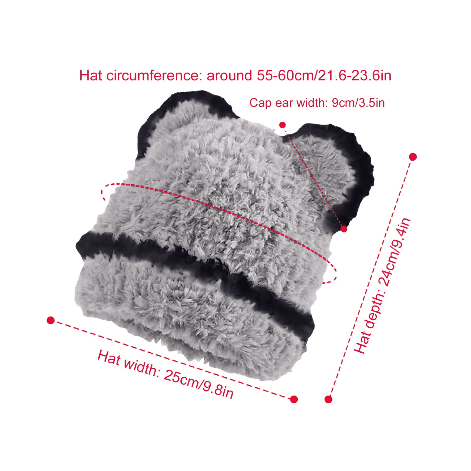 Women Baise Winter Sherpa Beanie Hats Knit Ear Flaps Peruvian Cover Ears Peruvian  main image 2