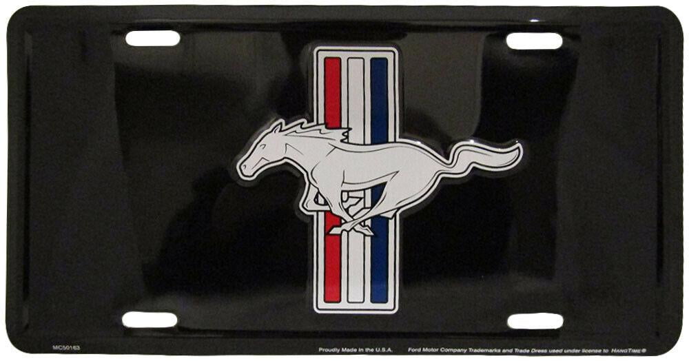 Ford Mustang Emblem Aluminum License plate 