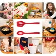 thumbnail image 5 of 2Pieces - Kitchen Utensil Set Heat Resistance to 480°F - Hygienic One-Piece Design Silicone Utensil Set, 5 of 5