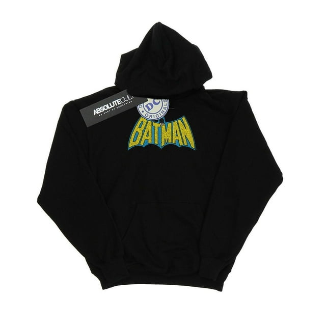 DC Comics Chandail à Capuchon pour Hommes Batman à Logo Craquelé