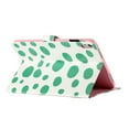thumbnail image 5 of ELEHOLD Leather Case for iPad 10th Gen 10.9" 2022, Cute Point Pattern with Card Slots Auto Wake/Sleep Function Cover Kickstand Magnetic Clasp Shockproof Protective Case,  White + Green, 5 of 8