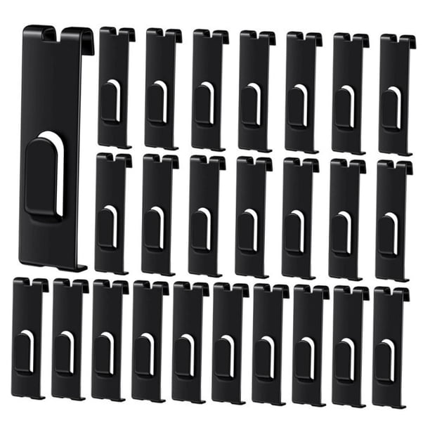 25 ganchos multiusos con muesca para colgar en la pared, ideales para pintar y pintar. Negro