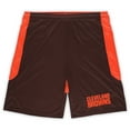 thumbnail image 2 of Men's Fanatics Brown/Orange Cleveland Browns Big & Tall Launch Shorts, 2 of 3