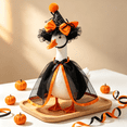 thumbnail image 3 of Halloween Porch Goose Outfit Witch Costume Set With Orange Cape And Hat, Halloween Porch Goose Halloween Outfit Fall Porch Goose Outfit For Outdoor Yard Patio Garden Statue Decoration, 3 of 5