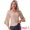 Gold, variant on Women's 3/4 Sleeve V Neck Sparkly Blouses XS Gold