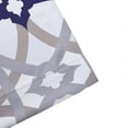 thumbnail image 3 of DriftAway Alexander Thermal Blackout Grommet Unlined Window Curtains Spiral Geo Trellis Pattern Set of 2 Panels Each Size 52 Inch by 36 Inch Navy and Gray, 3 of 7