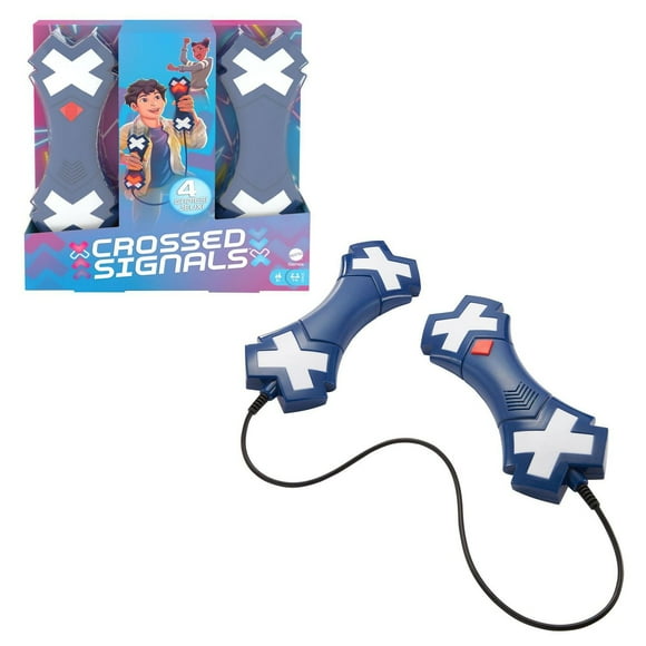 Crossed Signals Electronic Game with Pair of Talking Light Wands - French Edition