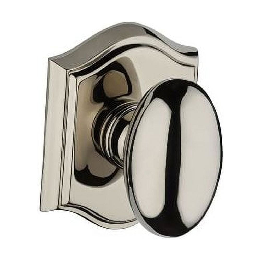 Baldwin Reserve HDELLTAR003 Half Dummy Ellipse Knob and Traditional Arch Rose Lifetime Brass Finish