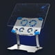 thumbnail image 5 of Soporte plegable para computadora portátil con ventilador de refrigeración, para computadoras portátiles de hasta 17.3 "Soporte ajustable jinwen Soporte para computadora portátil, 5 of 8