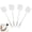 White, variant on Fly Swatter, Indoor Outdoor Use, Flexible Thick Handle, Large Durable Swat Head, PP Material, Lightweight & Quiet