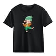 thumbnail image 4 of Blusas y camisas de manga corta con cuello redondo para niños Camiseta de verano de manga corta estampada para niñas Jersey elegante de cuello redondo para niñas Top de algodón para niños, 4 of 6