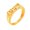 Gold, variant on Women Men's Hollow Year 1990 Stainless Steel Polished Ring Personalized Hip Hop Jewelry Rose Gold Size 10