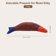 thumbnail image 2 of Uxcell Bite Resistant Catnip Playing, Durable and Interesting, Simulated Fish Cat Teeth Chew Playing Catnip Filled (Orange Blue, 2 Pcs), Intended for Bedroom / Balcony (23 x 3.8cm), 2 of 7
