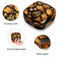 thumbnail image 3 of Thanksgiving Small Bag Period Bag Zipper Pouch Canvas Pouch with Zipper 4.7x6.6x6.6 in, Oxford Cloth Menstrual Pad Storage Bag, 3 of 6