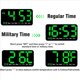 thumbnail image 5 of 2X Reloj de Pared Digital, 9,5 Pulgadas, Reloj Despertador LED con DíGitos Grandes, Horario de Verano, Alarma Dual, para DecoracióN de SalóN, Dormitorio, Aula, 5 of 6