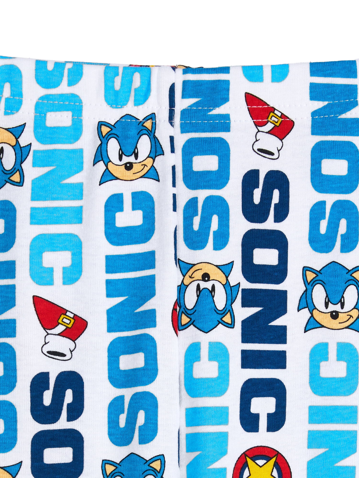 Sonic Boys Short Sleeve Sleep Top and Pants Set, 2-Piece, Sizes 4-10