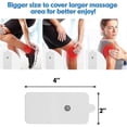 thumbnail image 3 of 10 Pieces Large Electrodes Replacement Pads For Tens Unit Plates For Tens Massager, 3 of 4