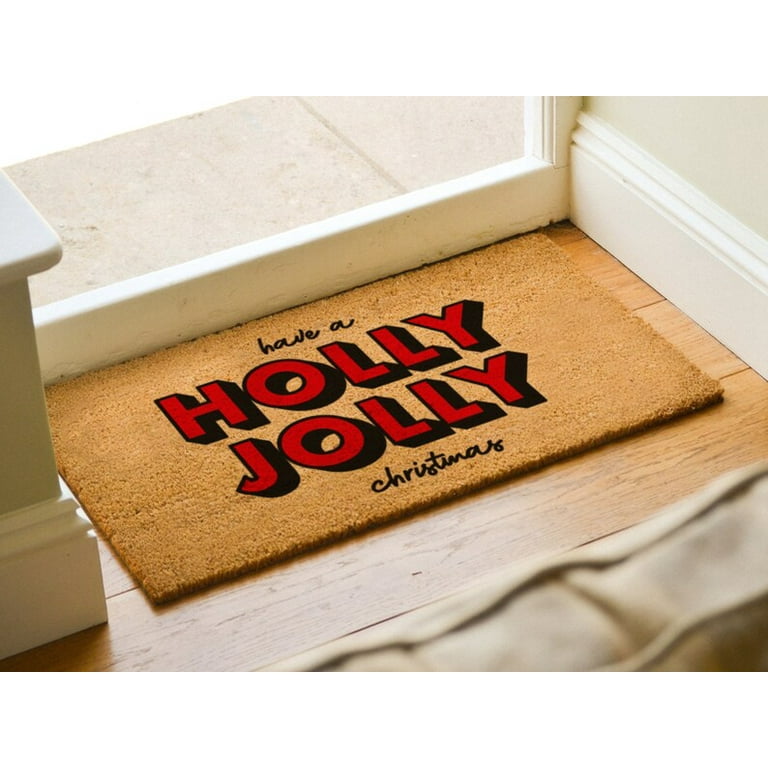 Christmas Doormat Funny Be Jolly Door Mat Winter Doormat 