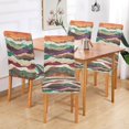 thumbnail image 2 of Yayeee 2 Pack Dining Chair Covers Stretch Parson Chairs Slipcovers Seat Protector, Artistic Desert Waves, 2 of 6