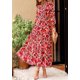 thumbnail image 4 of Vestido PRETTYGARDEN 2025 Floral Maxi de Manga Larga con Escote en V Talla L, 4 of 5