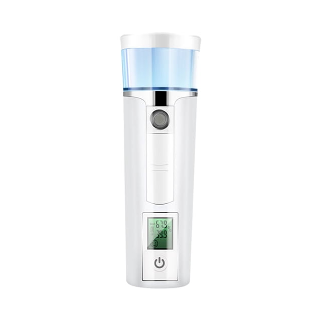 Instrument Hydratant Facial Rechargeable, Dispositif Hydratant Portable avec Fonction de Banque d'Alimentation, Outil de Beauté Rose 5,90x1,85x1,85 Po pour les Soins de la Peau et le Maquillage
