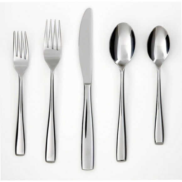 Cambridge Annalise Mirror 18/0 Stainless Steel 20 Piece Flatware Set, 20-piece