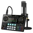 thumbnail image 2 of Ensemble de Carte Son avec Interface Microphone XLR pour Baladodiffusion en Direct DJ Téléphone Ordinateur PC AME2A, Facile à Utiliser, 2 of 7
