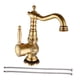 thumbnail image 2 of Grifo de latón antiguo Macarena vintage para agua caliente y fría de baño cocina corto, 2 of 8