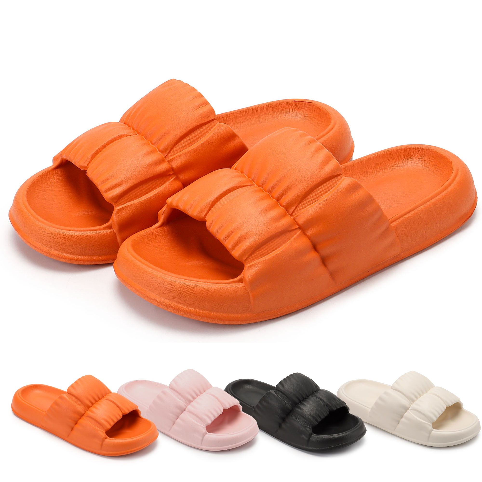 Gustave Pillow Slippers for Women Men Non Slip Clouds Slides Soft Thick