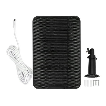 

Solar Expansion Panel Energy Saving Professional Portable Power Panel With Bracket For Security Camera Black